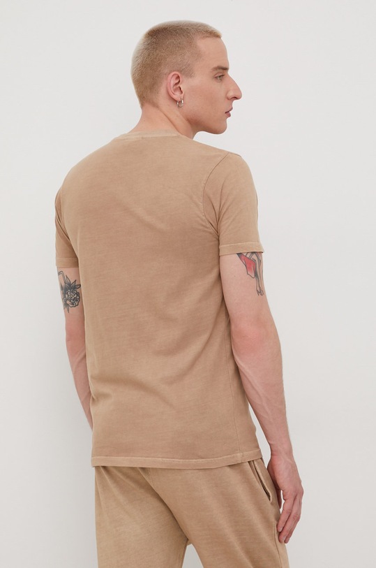 Odzież Ellesse t-shirt bawełniany SHM13143 brązowy