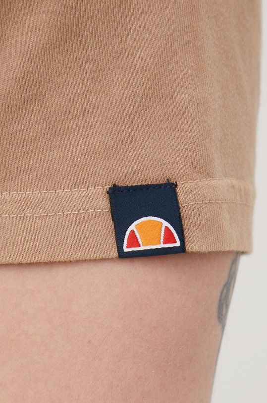 Ellesse t-shirt bawełniany SHM13143 brązowy