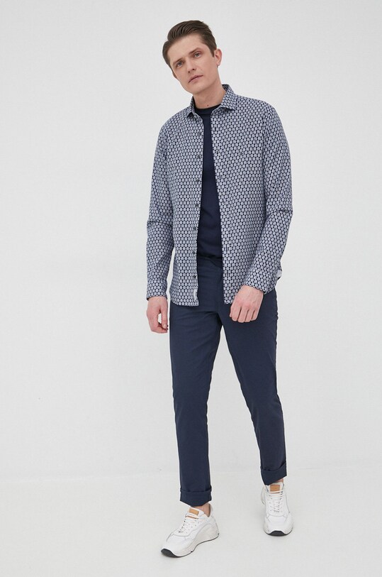 Michael Kors t-shirt bawełniany CB95FJ2C93 CB95FJ2C93 granatowy SS22