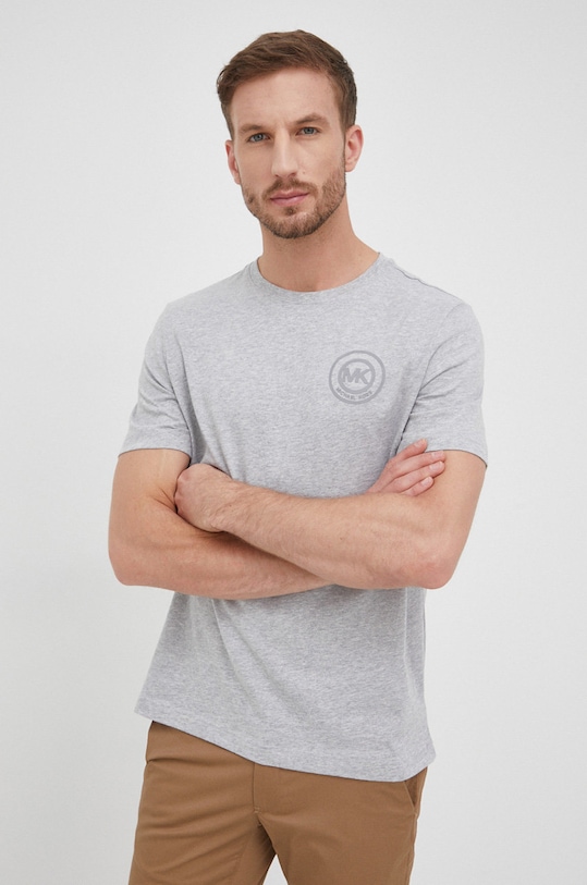 Michael Kors t-shirt bawełniany szary 6S26C11011