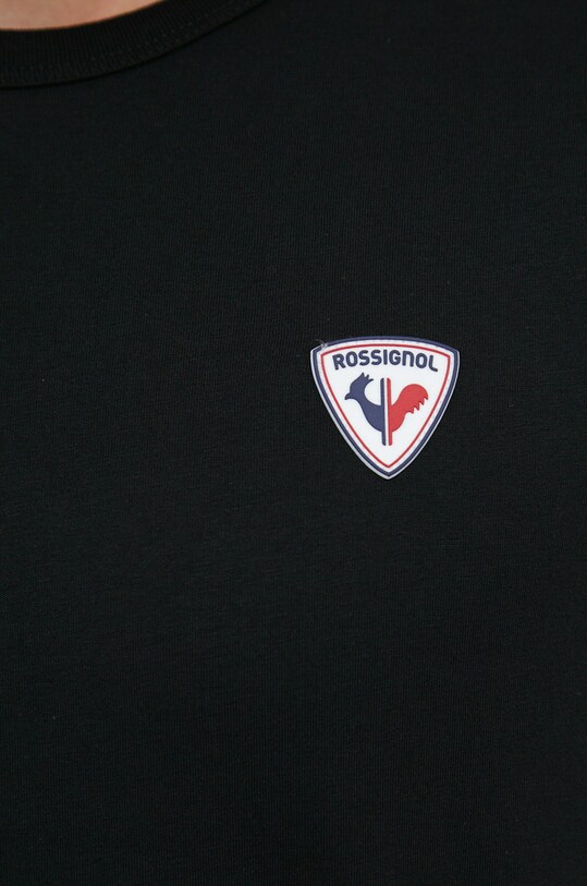 Бавовняна футболка Rossignol RLKMY02 чорний