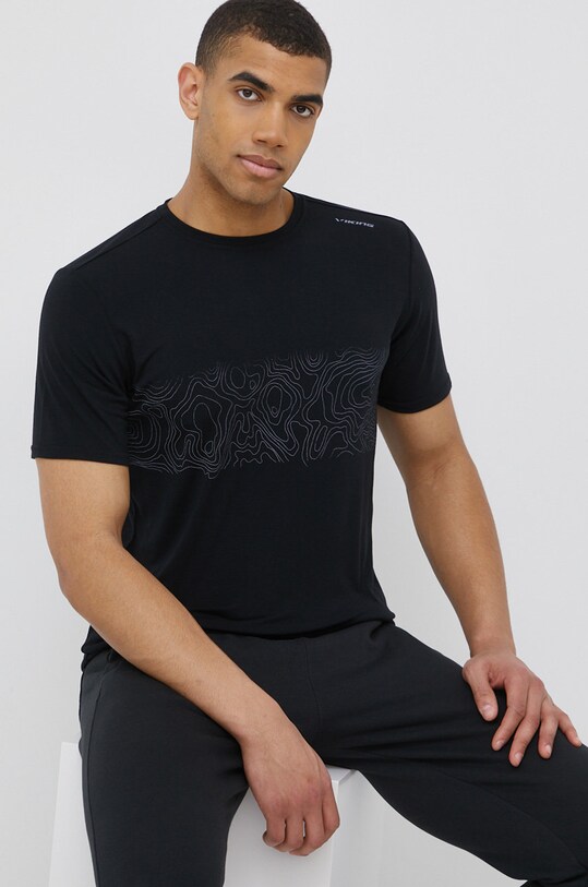 Viking tricou sport Lenta 500.22.6644 negru SS25