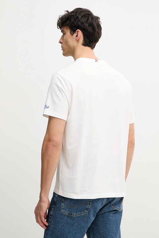 Odzież MC2 Saint Barth t-shirt bawełniany POT0001 biały