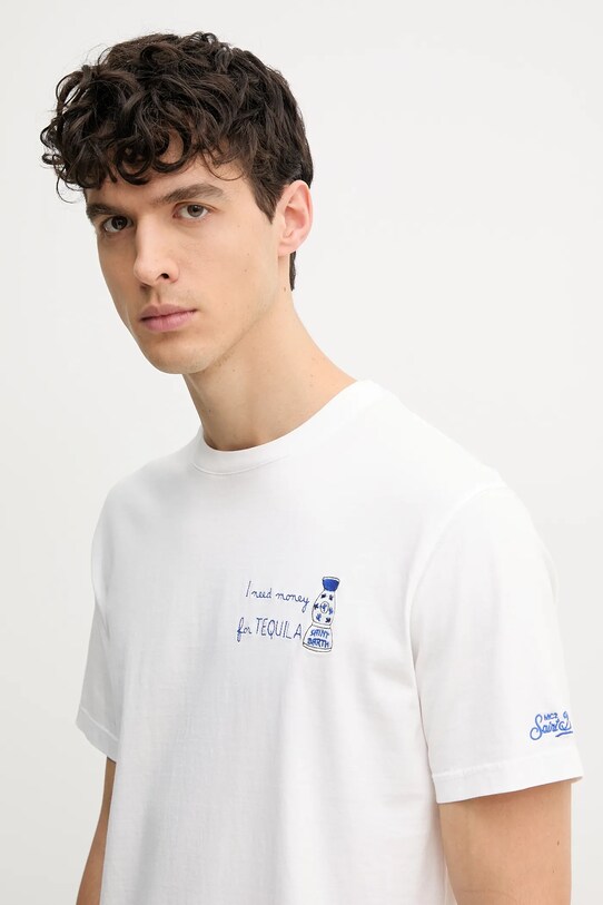 MC2 Saint Barth t-shirt bawełniany biały POT0001
