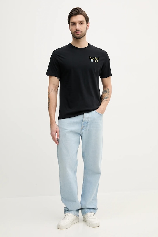 Хлопковая футболка MC2 Saint Barth POT0001 чёрный AA00