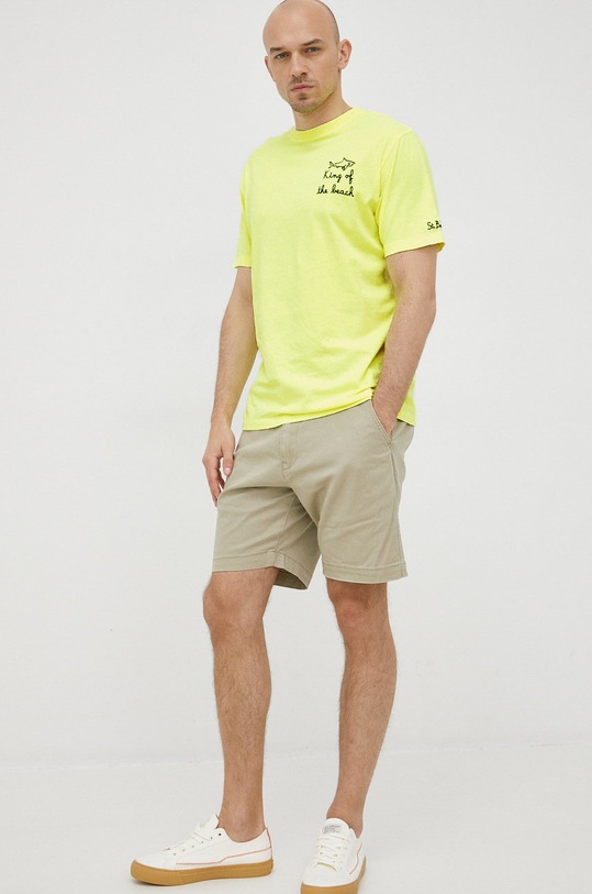 MC2 Saint Barth t-shirt bawełniany PORTOFINO POT0001 żółty AA00