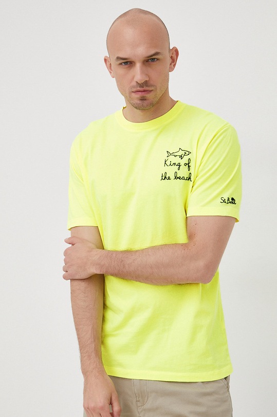 MC2 Saint Barth t-shirt bawełniany PORTOFINO żółty POT0001