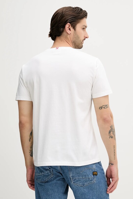 Îmbrăcăminte MC2 Saint Barth tricou din bumbac TSHM001 alb