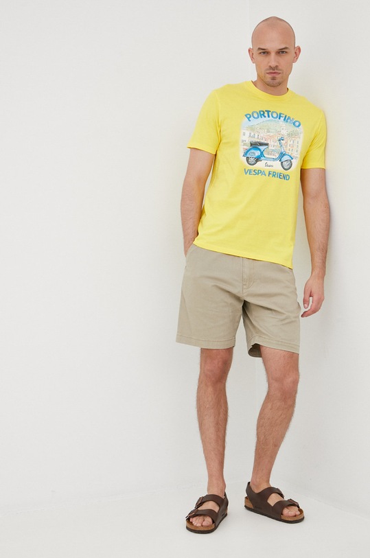 MC2 Saint Barth tricou din bumbac TSHM001 galben AA00