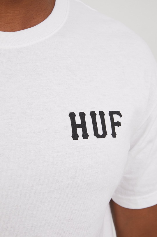 HUF t-shirt bawełniany ts01753 biały