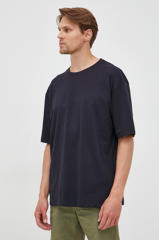 Bombažen t-shirt Lindbergh Okrogel črna 30.400198.BLACK
