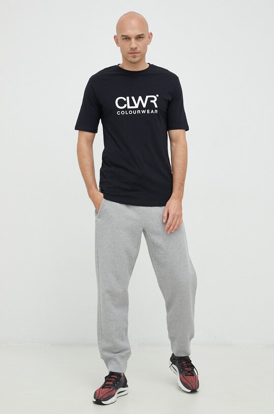 Colourwear tricou din bumbac 7010257 negru AW22