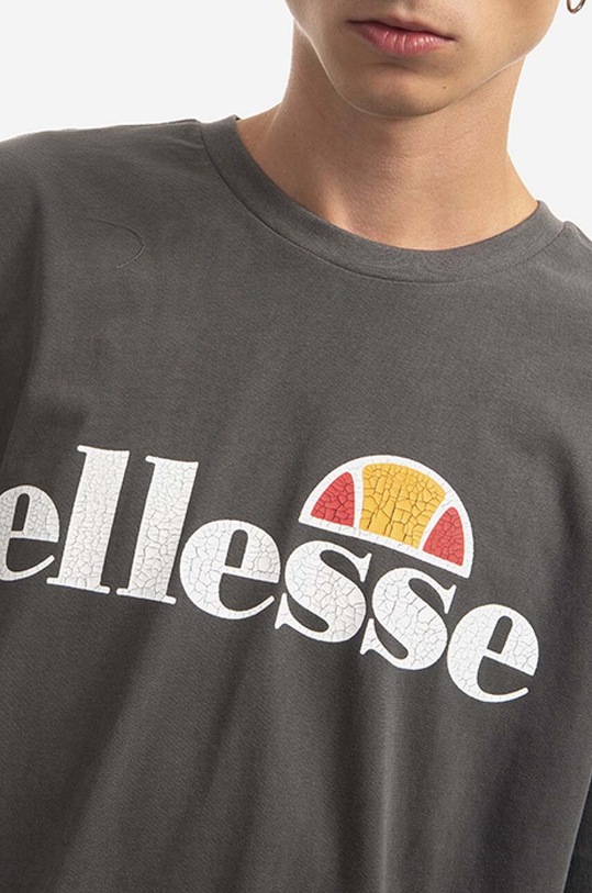 Ellesse t-shirt bawełniany czarny SHN15150