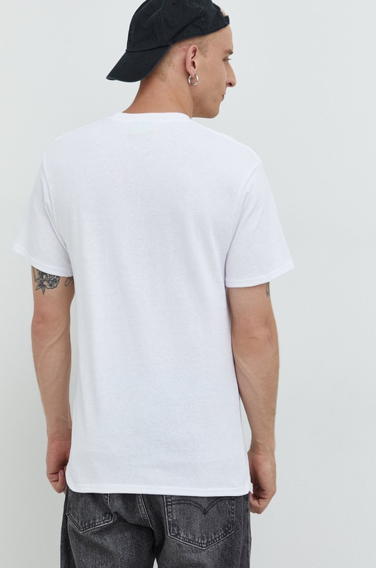 Odzież HUF t-shirt bawełniany ts01723 biały