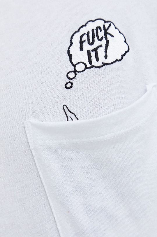 HUF t-shirt bawełniany ts01723 biały