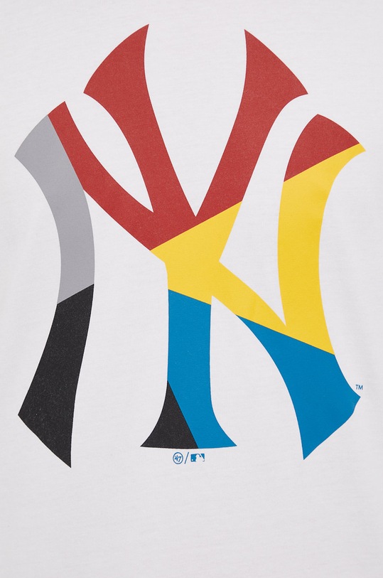 47 brand t-shirt bawełniany MLB New York Yankees BB017TEMECH549837WW