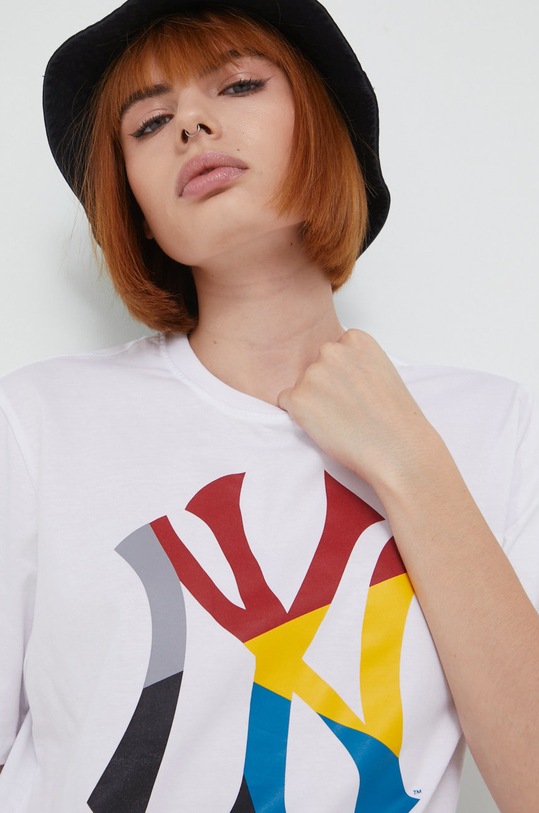 47 brand t-shirt bawełniany MLB New York Yankees BB017TEMECH549837WW