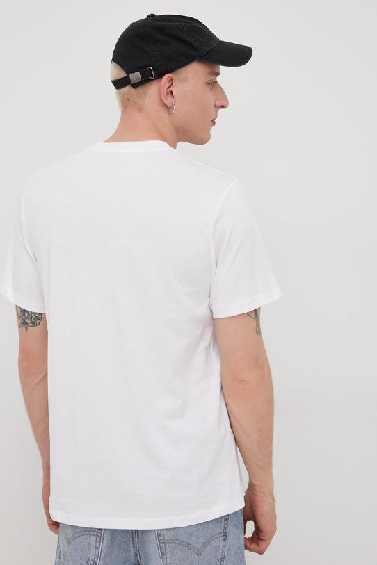 Bavlněné tričko 47brand MLB Los Angeles Dodgers BB012TEMIME557555WW bílá