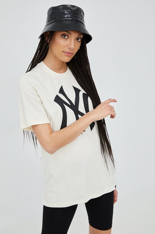 47 brand t-shirt bawełniany MLB New York Yankees BB017TEMIME544104CL