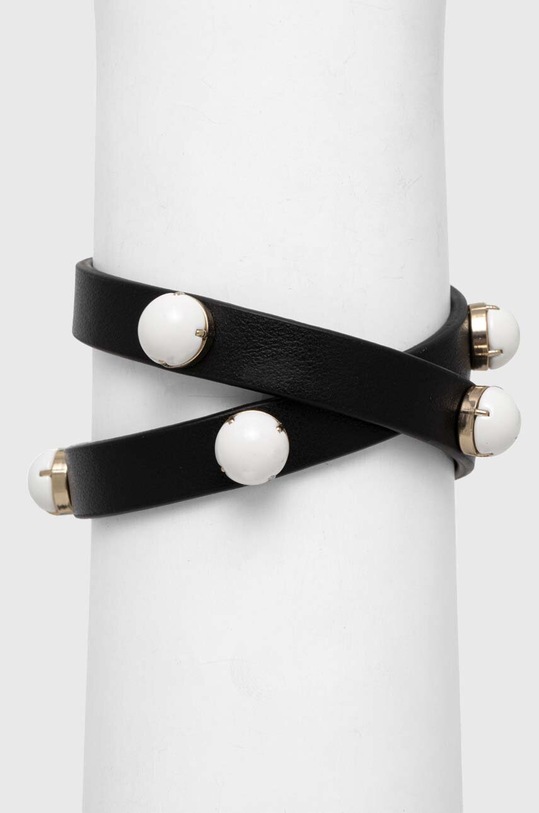 Accesorii Red Valentino bratara de piele 2Q0J0C48JQY negru
