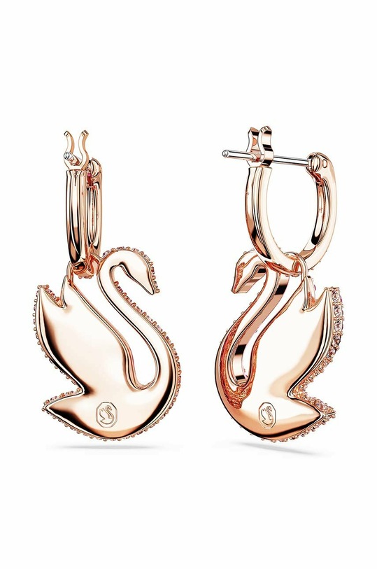Σκουλαρίκια Swarovski Iconic Swan 5647544 ροζ