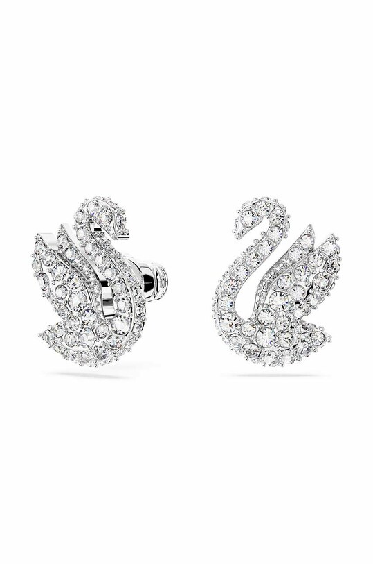 Swarovski cercei Iconic Swan argintiu 5647873