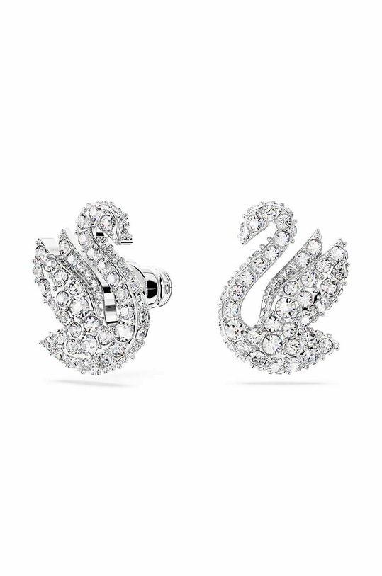 Naušnice Swarovski Iconic Swan srebrna 5647873