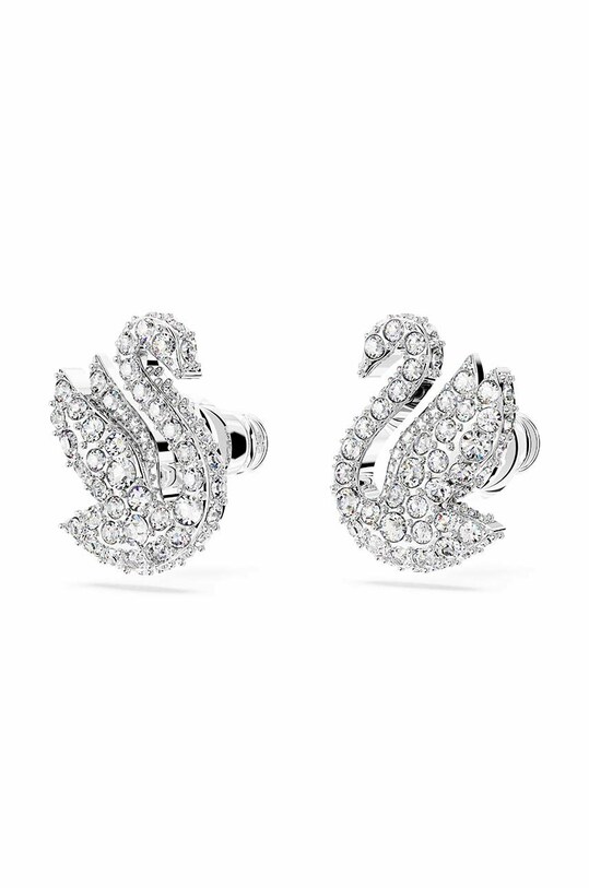 Swarovski cercei Iconic Swan 5647873 argintiu