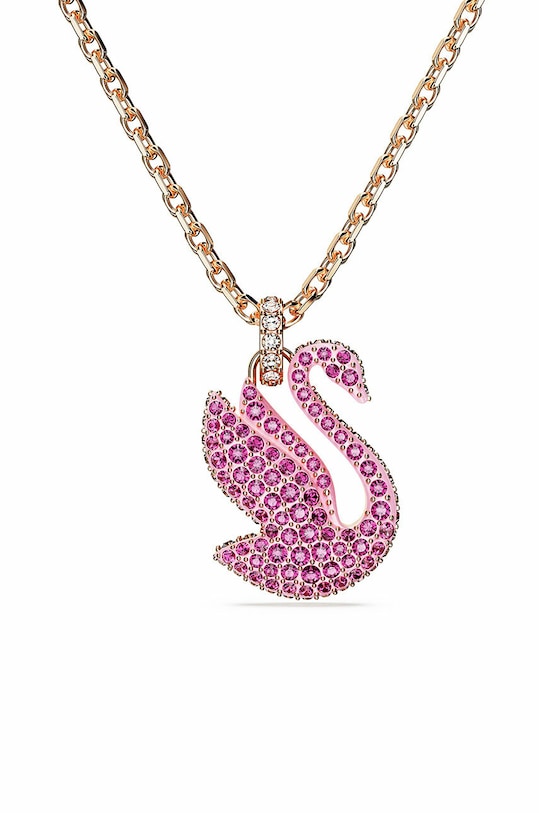 Ogrlica Swarovski Iconic Swan 5647552 Swarovski kristal roza 5647552