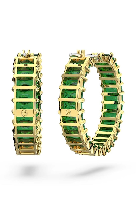 Náušnice Swarovski Matrix 5658651 5658651 zelená