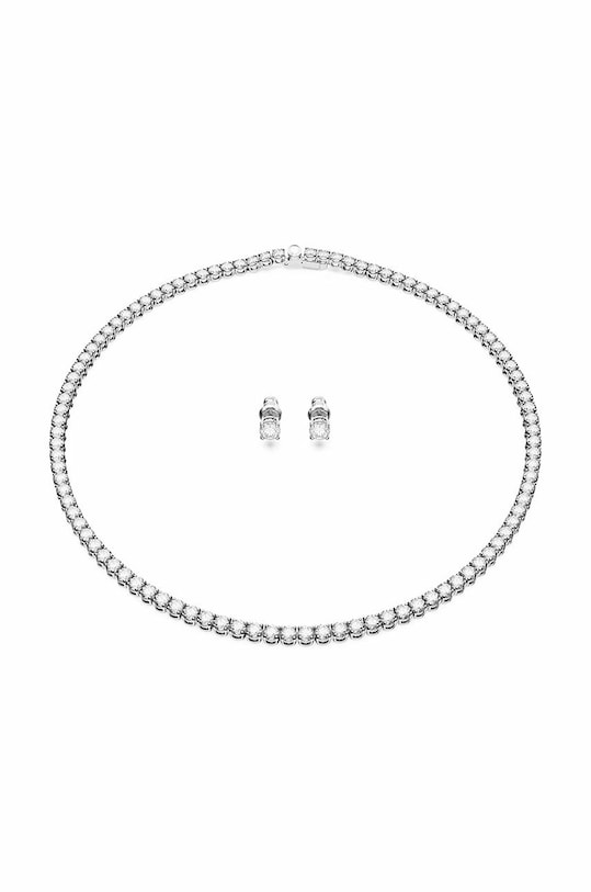 Колье и серьги Swarovski 5647730 RE MATRIX циркон серебрянный 5647730