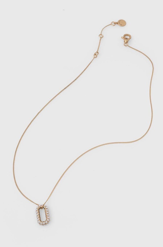 AllSaints naszyjnik cyrkonia złoty 420907BRS