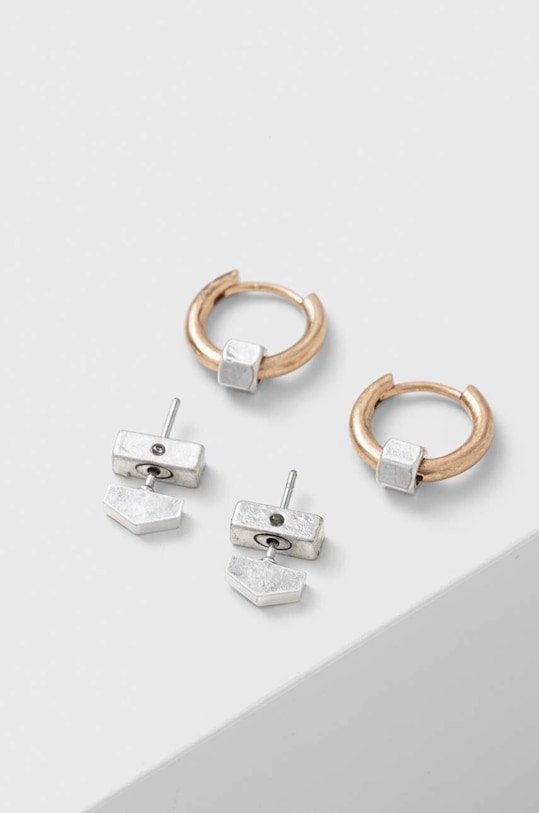 Σκουλαρίκια AllSaints 2-pack 2-pack χρυσαφί 434702MUL