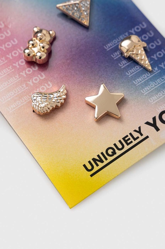 Crocs butoane pentru incaltaminte Gold Icons 5-pack 10011118 aur SS23