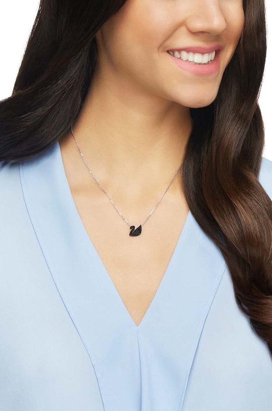 Swarovski naszyjnik ICONIC SWAN 5347330 czarny