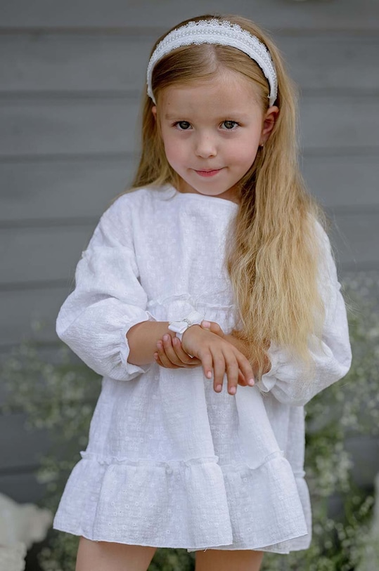 Dziewczynka Jamiks opaska dziecięca CONNIE CONNIE.Opaska.JLF080.G biały