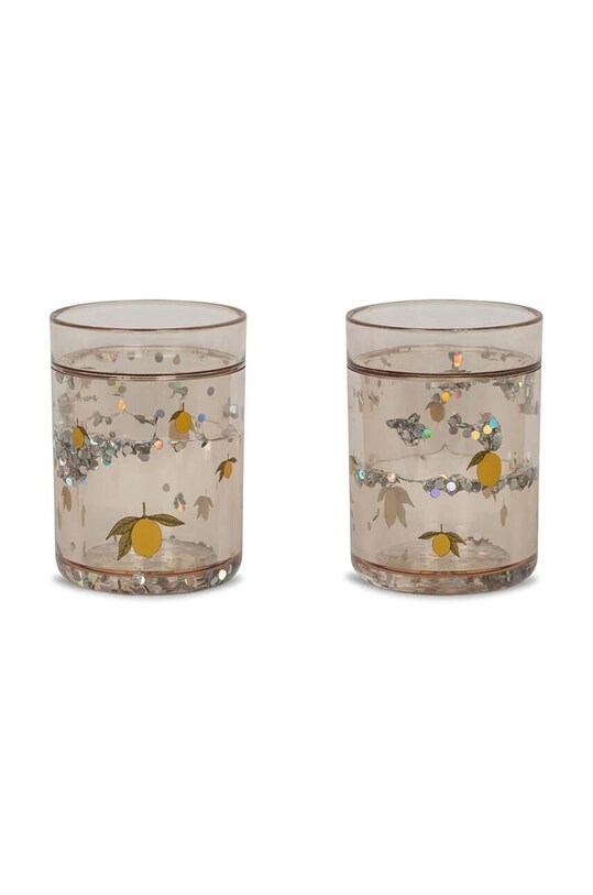 Детская кружка Konges Sløjd 2 шт 2 PACK GLITTER CUPS 2 шт жёлтый KS5069