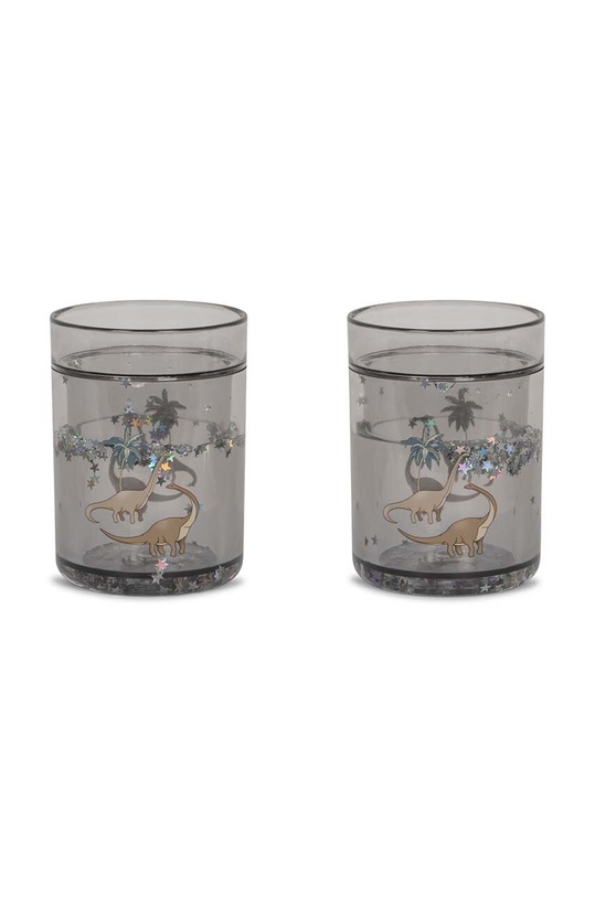 Konges Sløjd kubek dla dzieci 2-pack GLITTER CUPS 2-pack zielony KS5069