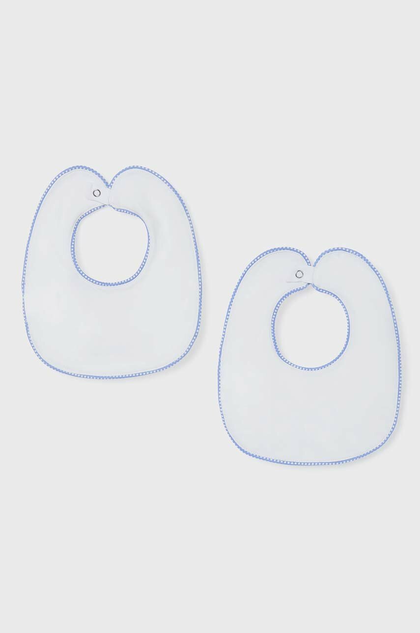 Mayoral Newborn śliniak niemowlęcy 2-pack 9261.1A.NEWBORN biały SS23
