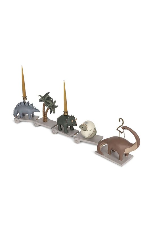 Konges Sløjd zabawka niemowlęca – urodzinowy pociąg BIRTHDAY TRAIN Gift Box niebieski KS3912