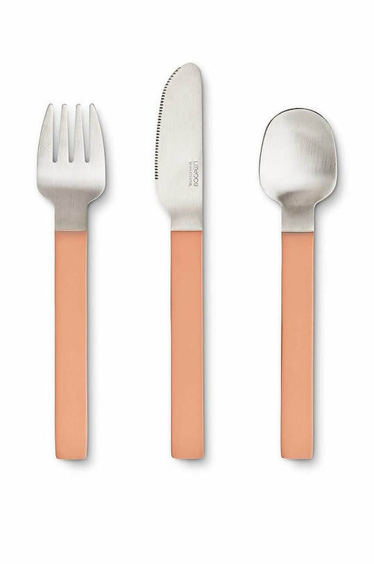 Liewood zestaw sztućców niemowlęcych pomarańczowy LW16002