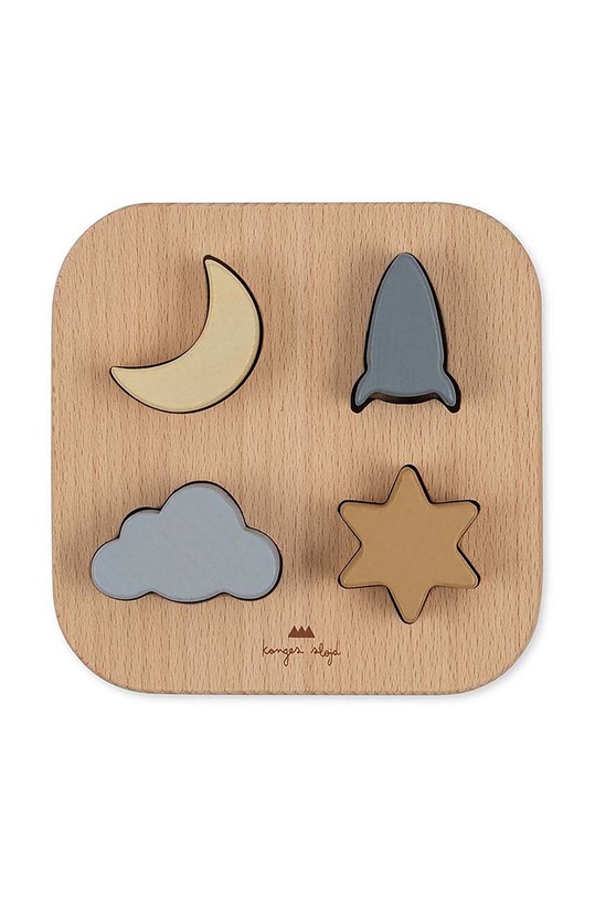 Konges Sløjd zabawka drewniana niemowlęca KS4742 szary SS23