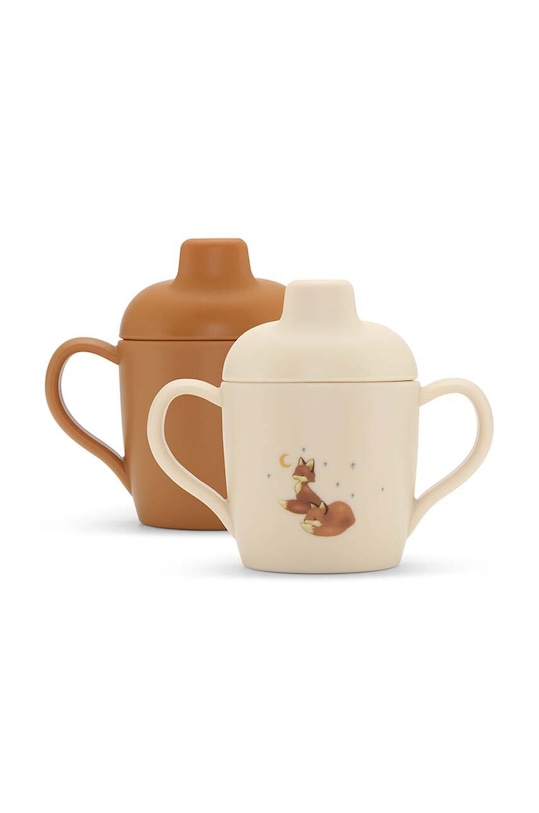 Konges Sløjd kubek niemowlęcy 2-pack 2-pack żółty KS4396