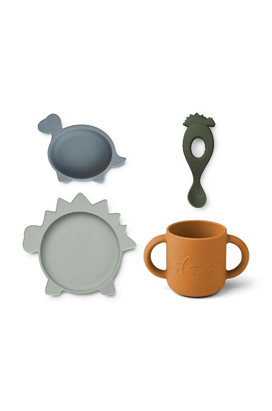 Liewood set de cină pentru copii verde LW13061