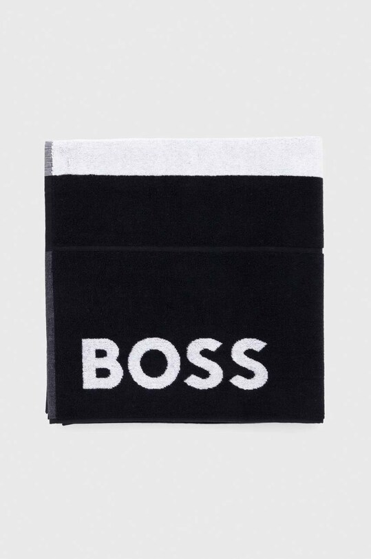 Памучна кърпа BOSS 50492273 черен SS24