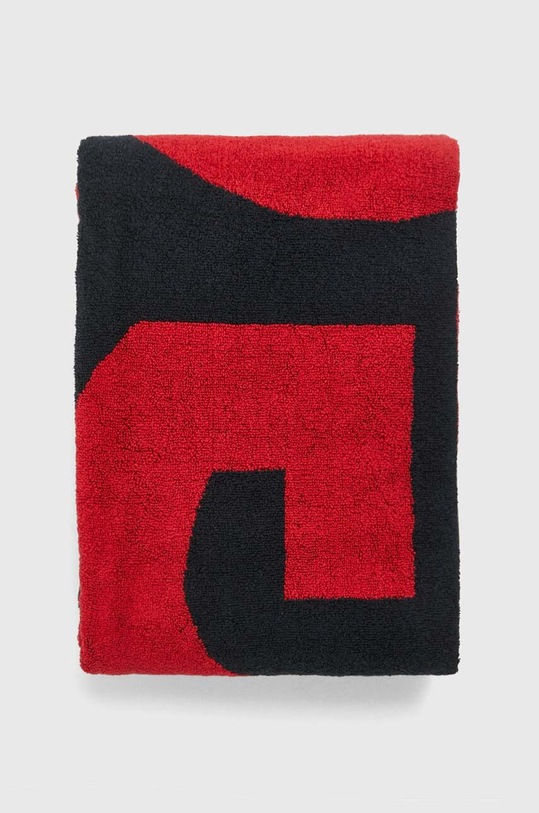 HUGO ręcznik bawełniany 50491853 czarny SS24