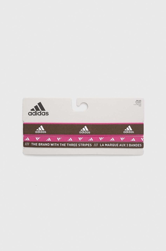 adidas Performance opaski treningowe na głowę 3-pack różowy IC6515