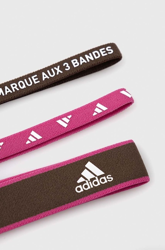 adidas Performance opaski treningowe na głowę 3-pack IC6515 różowy SS23