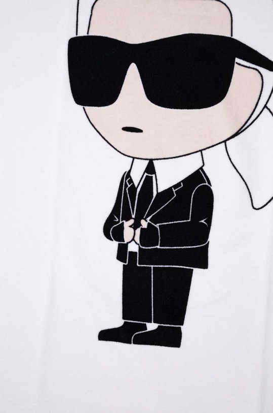 Памучна кърпа Karl Lagerfeld бял 230W3958