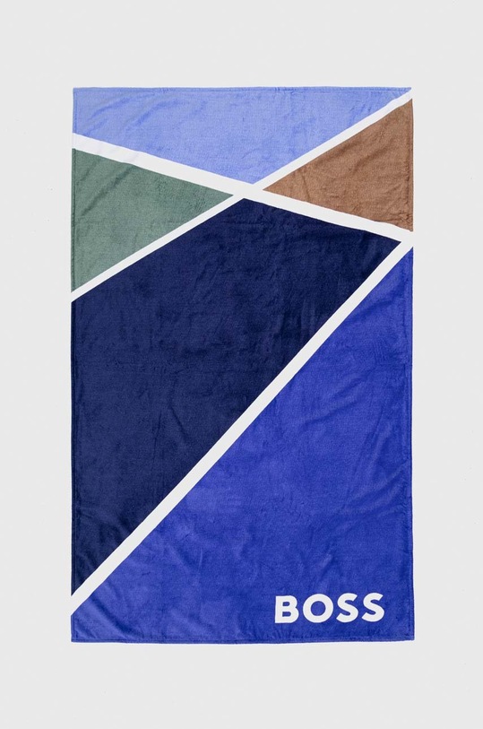 BOSS ręcznik bawełniany niebieski TENNISCO